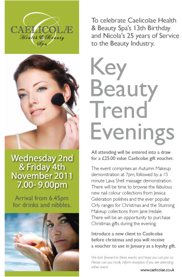 Key Beauty Trends Evenings Nov 2011