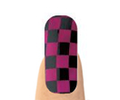 021.Checkers-Black  and Magenta 